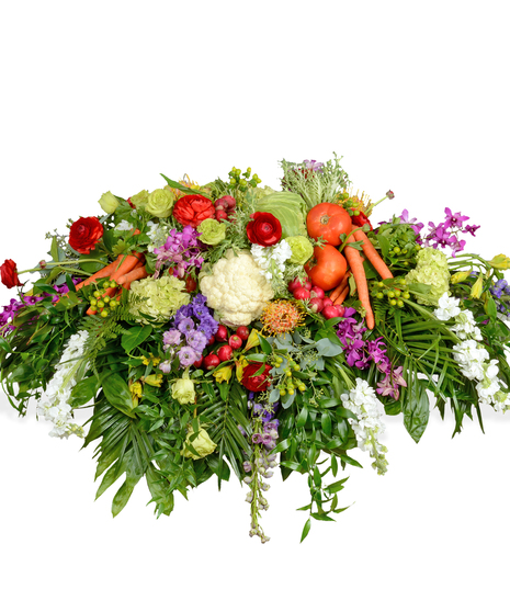 Vegetable Garden Casket Cover