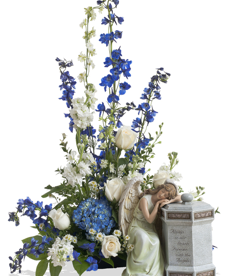 A Touch of Color cremation urn arrangement delivered in Baton Rouge, LA. 