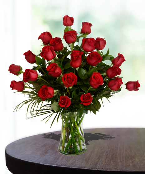 2 Dozen Medium Stem Roses - Any Color