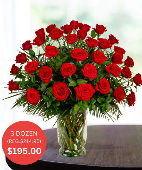 Valentine's day Long Stem Dozen Roses delivered Baton Rouge LA
