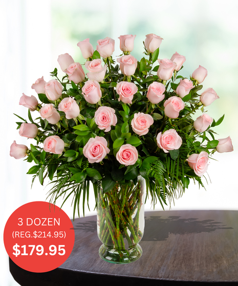 Premium pink roses delivered baton rouge (LA)