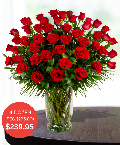 Valentine's day Long Stem Dozen Roses delivered Baton Rouge LA