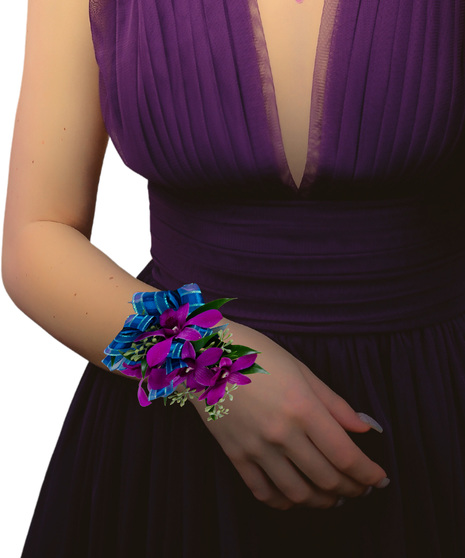 dendrobium orchid wristlet corsage for the dance baton rouge la