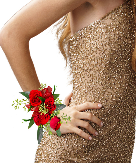 a stunning corsage