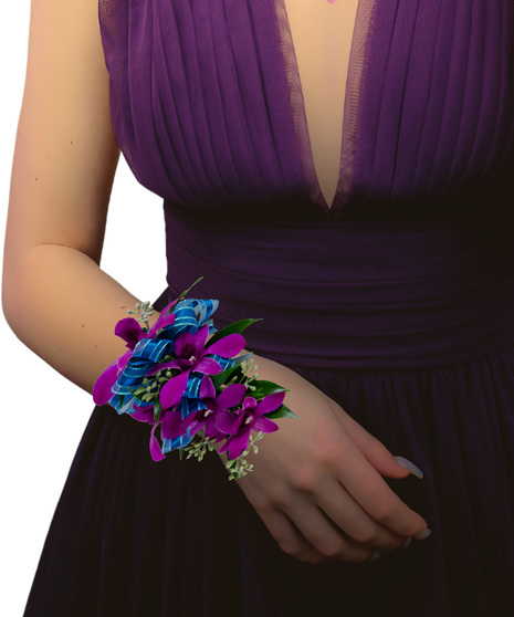 dendrobium orchid wristlet corsage for the dance baton rouge la
