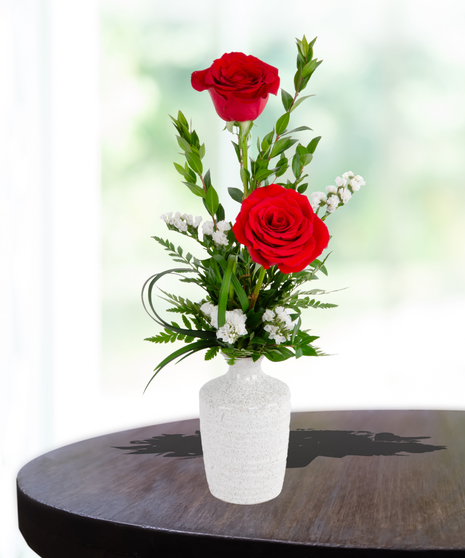 3 roses bud vase any color delivered baton rouge LA
