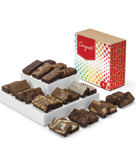 Congratulations Dozen Fairytale Brownies Thank You Gift Direct Shipped Countrywide