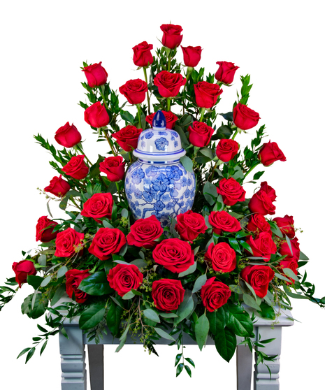 Reverent Roses - Cremation Arrangement