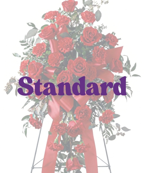 Red Roses Carnations Standing Spray Baton Rouge, LA