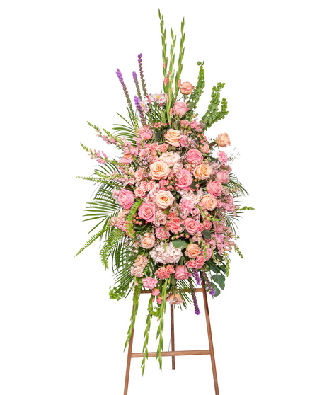 Tender Blush - Traditional Funeral Stand