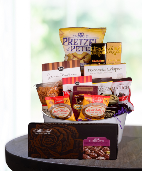 Gourmet food gift basket delivered Baton Rouge, LA