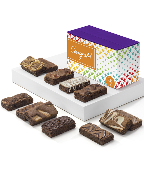 Congratulations Dozen Fairytale Brownies Thank You Gift Direct Shipped Countrywide