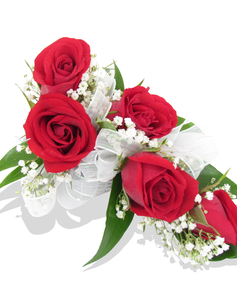 any color sweetheart rose wristlet corsage for the dance delivered baton rouge LA