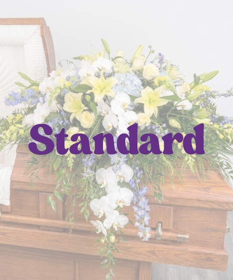 Blue and Yellow Southern University Spirit Casket Cover for the Funeral - Billy Heroman's