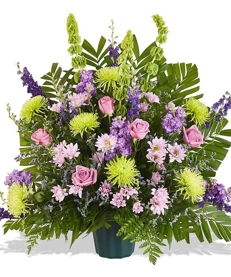 Lavender Touches Funeral Basket