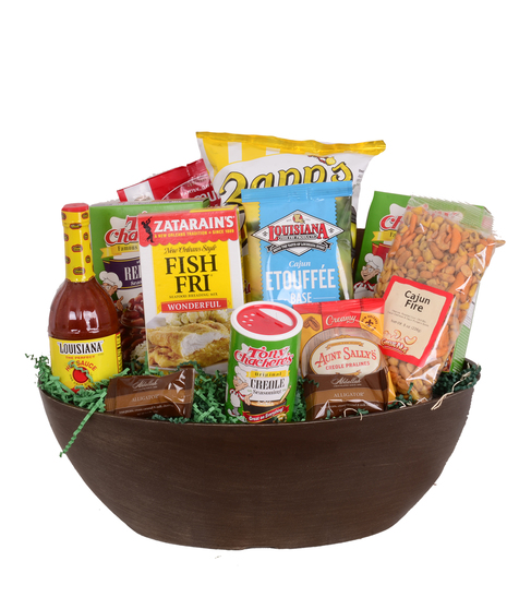 Louisiana Cajun Food and Cooking Ingredients Gourmet Gift Basket delivered Baton Rouge LA