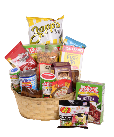 Louisiana Cajun Food and Cooking Ingredients Gourmet Gift Basket delivered Baton Rouge LA