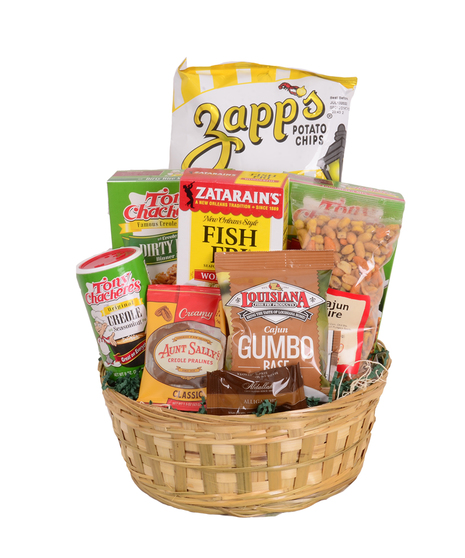 Louisiana Cajun Food and Cooking Ingredients Gourmet Gift Basket delivered Baton Rouge LA