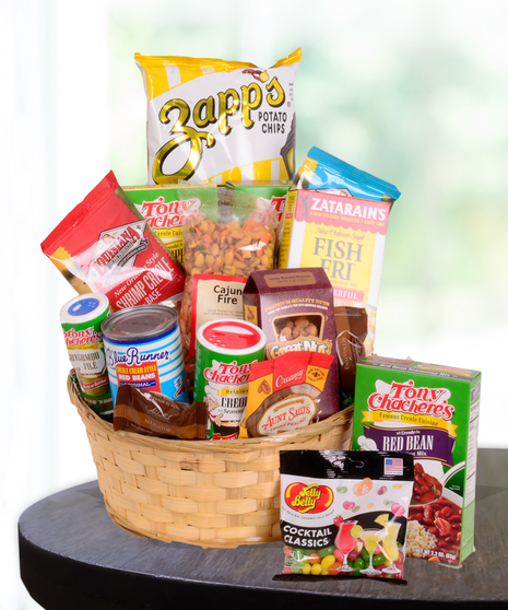 Louisiana Cajun Food and Cooking Ingredients Gourmet Gift Basket delivered Baton Rouge LA