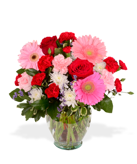 Carnations, roses, alstroemeria, and more for Valentine's Day