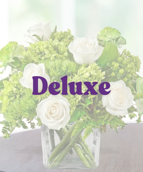 Green and white cube arrangement for st patricks day delivered baton rouge la