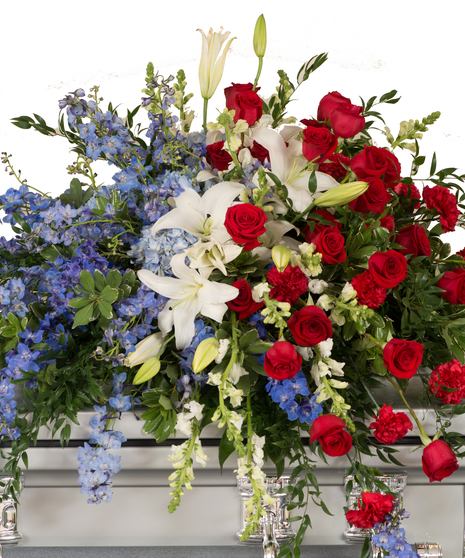 Patriotic Casket Cover