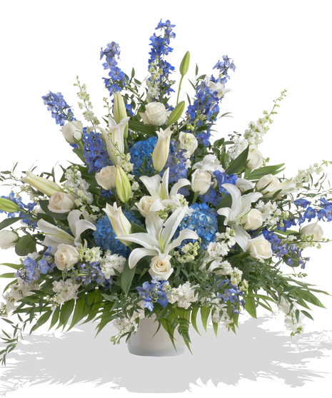 A Touch of Color urn arrangement delivered in Baton Rouge, LA. 