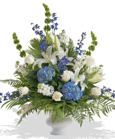 A Touch of Color urn arrangement delivered in Baton Rouge, LA. 