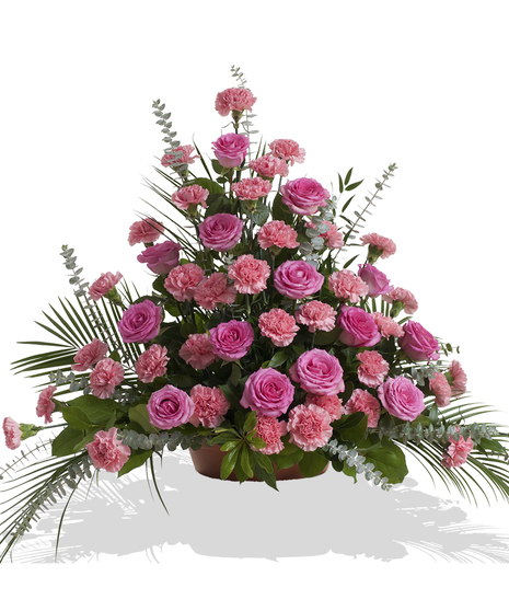 Rose and Carnation Floor Piece