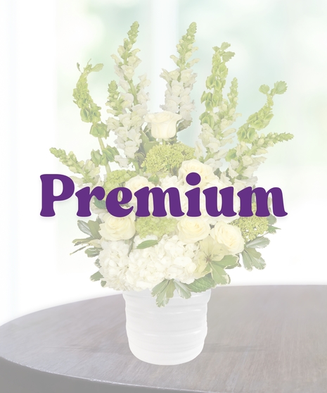 White roses, hydrangeas, snapdragons in Haven Vase from Accent Decor - Billy Heroman's
