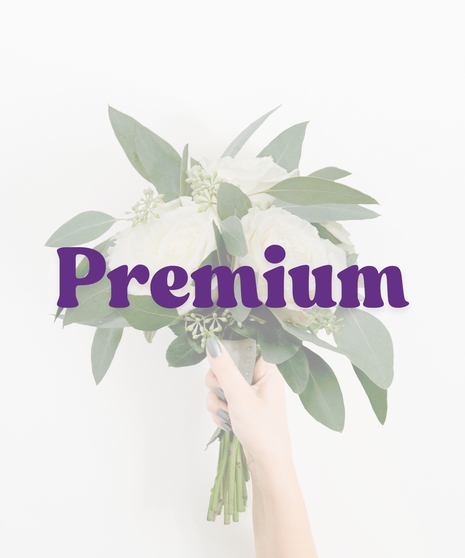 Simply Chic handheld bouquet featuring white roses with greenery, ideal for prom or homecoming
