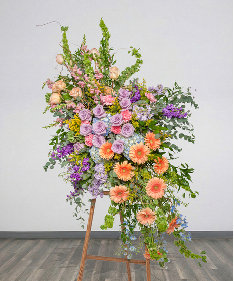 Springtime Symphony - Traditional Funeral Stand