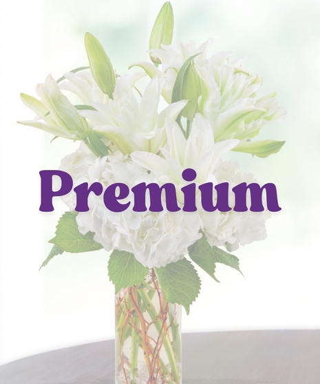 whit hydrangea lilies arrangement baton rouge LA