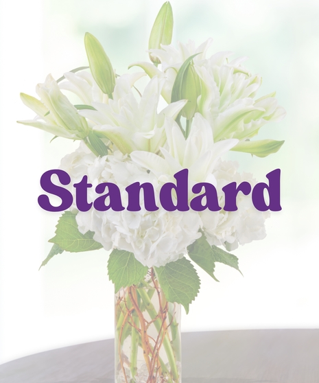 whit hydrangea lilies arrangement baton rouge LA