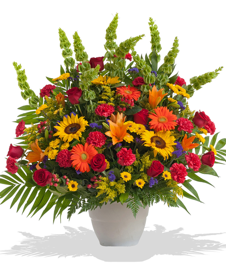Tuscan urn arrangement delivered in Baton Rouge, LA. 