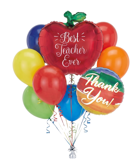 Teacher Appreciation Balloon Bouquet - May Vary Based on Availability