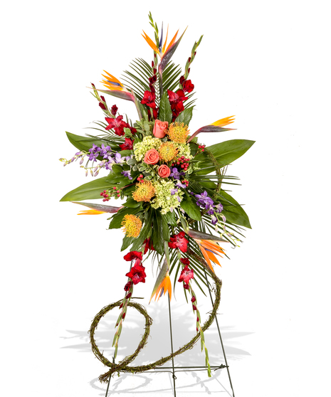 Tropical Tribute Standing Spray