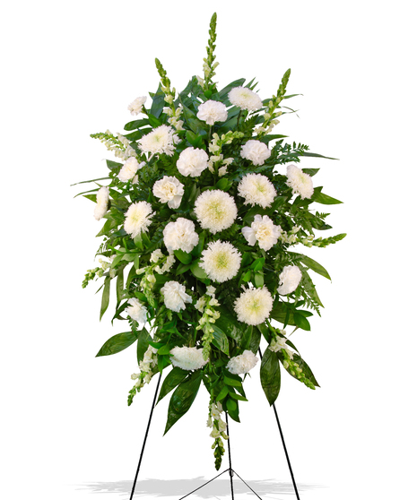 White Promises - Traditional Funeral Stand