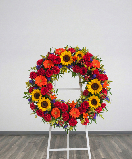 Tuscan wreath stand delivered in Baton Rouge, LA. 