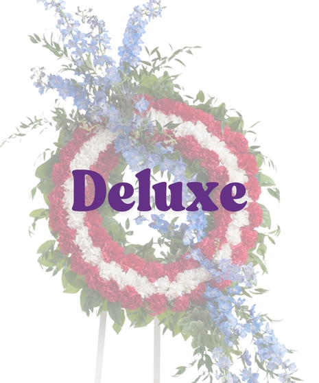 Patriotic wreath stand delivered in Baton Rouge, LA. 