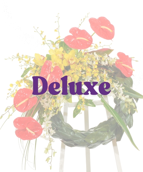 Tropical Paradise wreath stand delivered in Baton Rouge, LA. 