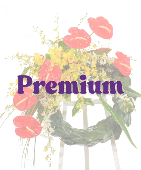 Tropical Paradise wreath stand delivered in Baton Rouge, LA. 