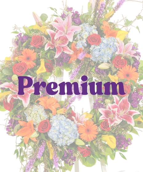 vivid beauty standing spray wreath delivered baton rouge la