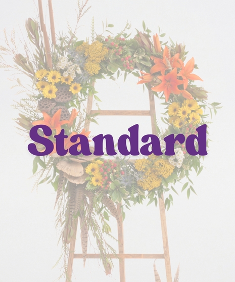 The Woodlands wreath stand delivered in Baton Rouge, LA. 