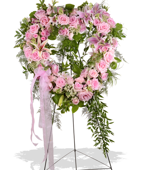 Feminine Heart Standing Spray