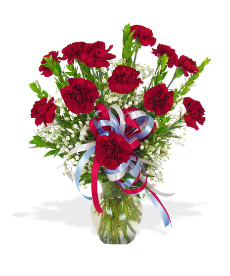 Pi phi carnations for sorrority rush week delivered in Baton Rouge LA
