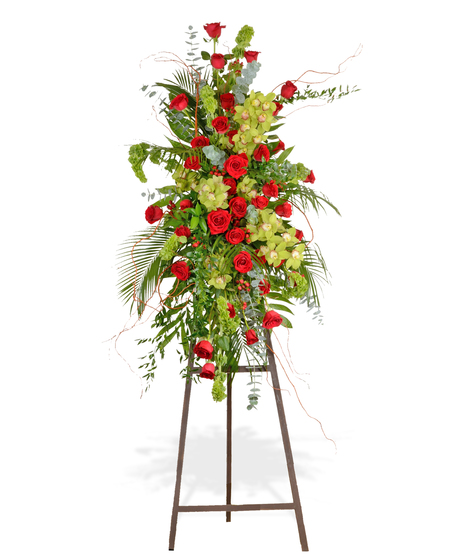 Rose & Orchid Standing Spray