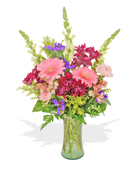 Alstroemeria Chrysanthemums Gerbera Daisies Lilies Snapdragons Tulips Mixed Bouquet delivered Baton Rouge LA