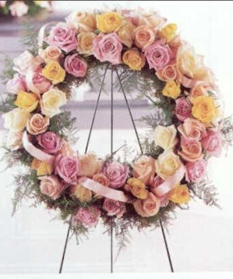 Peace & Pastel Sympathy Wreath