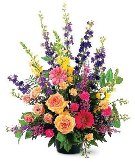 Colorful Tribute Sympathy Arrangement